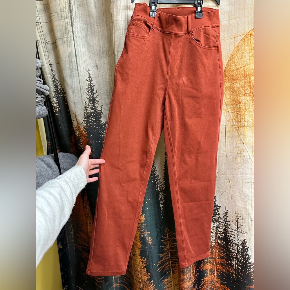 HALARA Rusty Brick High-Rise Straight Leg Pants